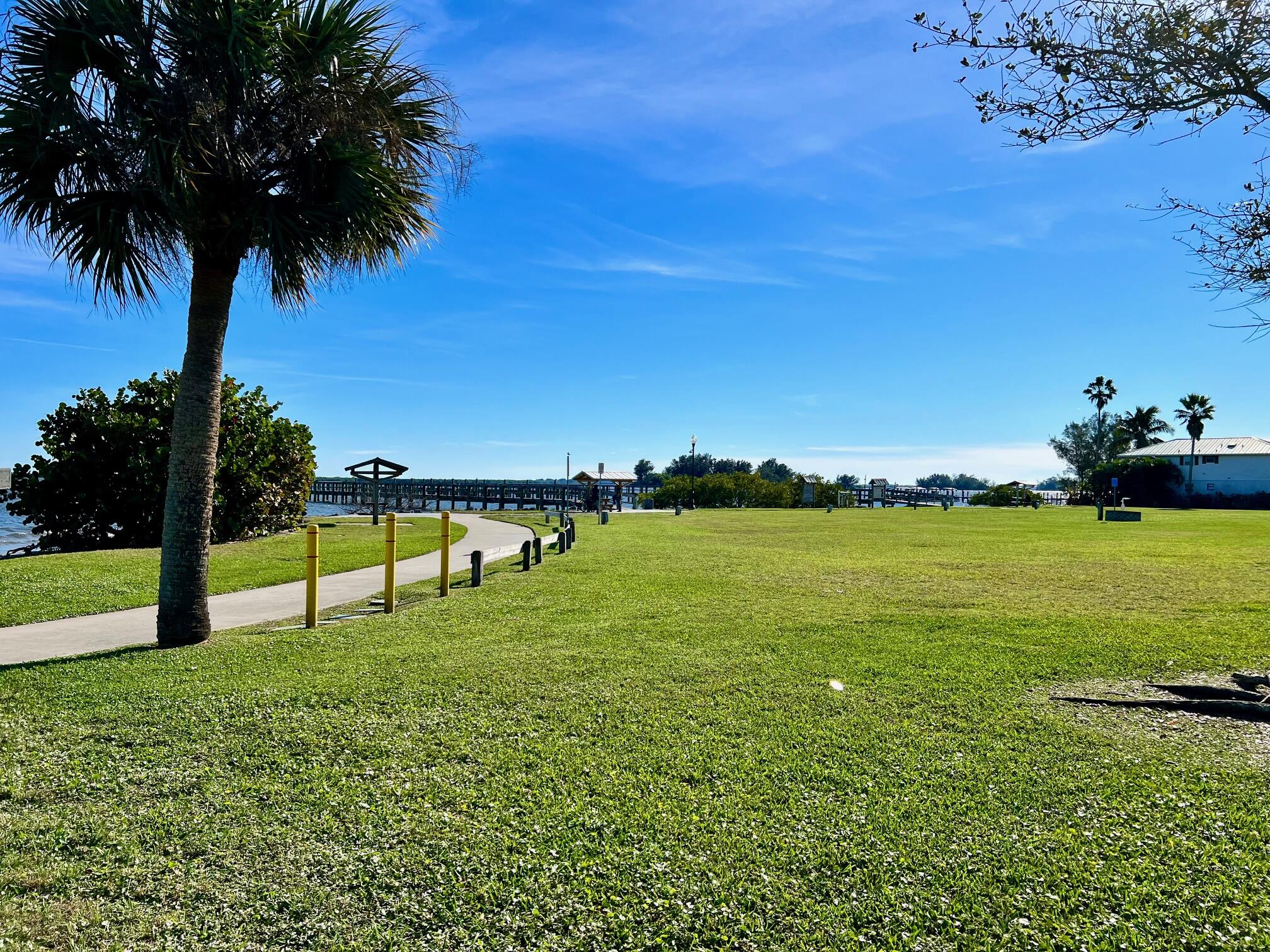 34 Sunset Drive Sebastian, FL 32958 - Photo 57 of 63 a view of a lake with a big yard