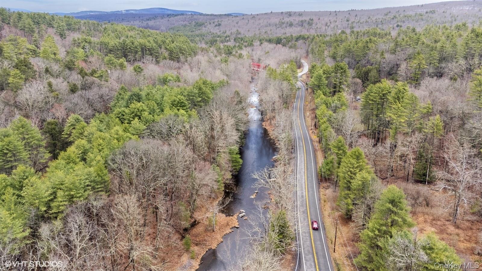 736 State Rte 55 Napanoch, NY 12458 - Photo 35 of 49 Drone / aerial view with a forest view
