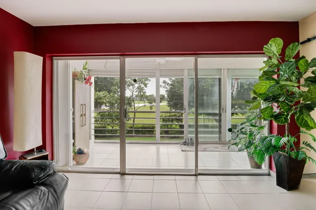 a view of a lake from a window