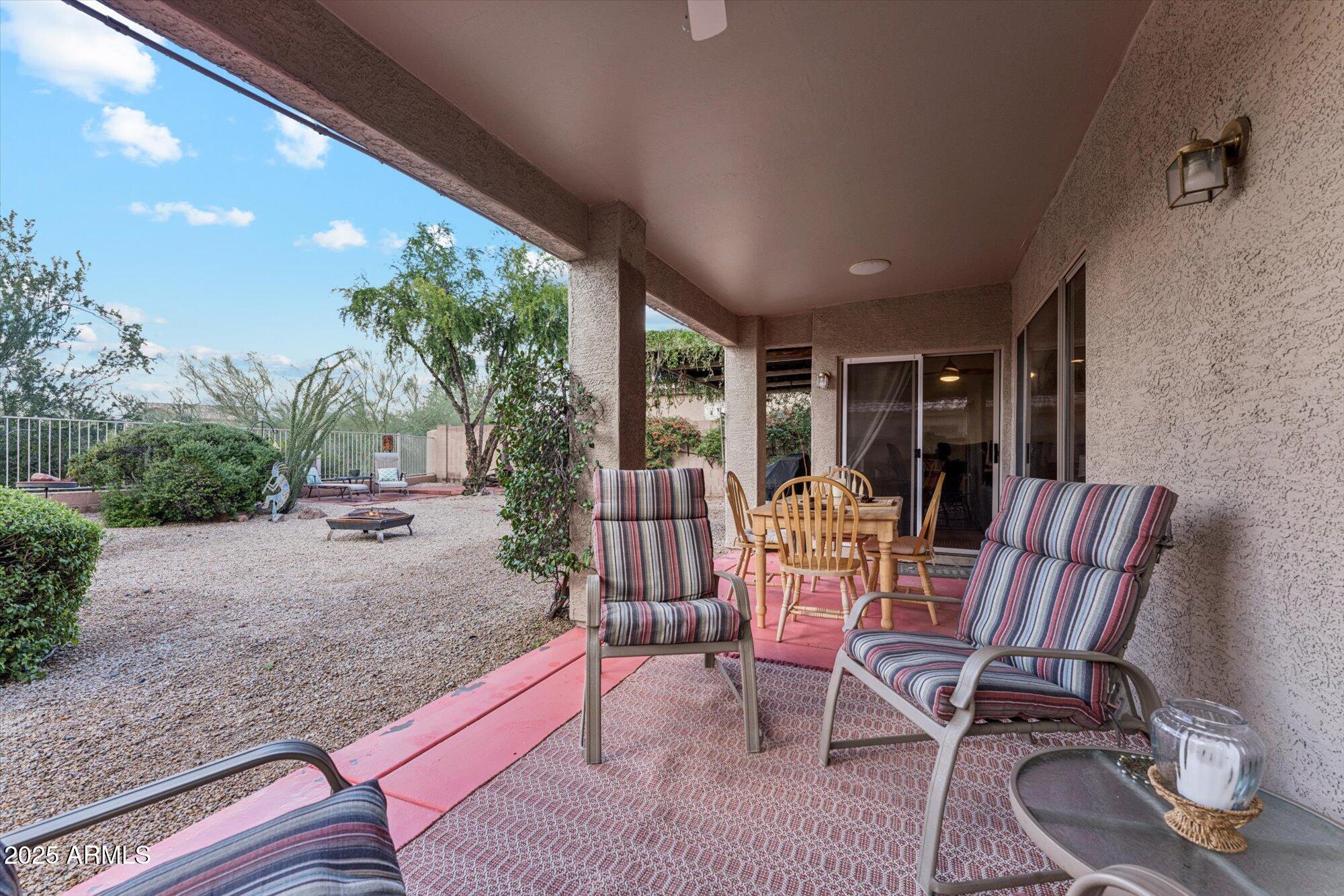 5128 East Via Dona Road Cave Creek, AZ 85331 - Photo 35 of 38 a view of a patio with furniture