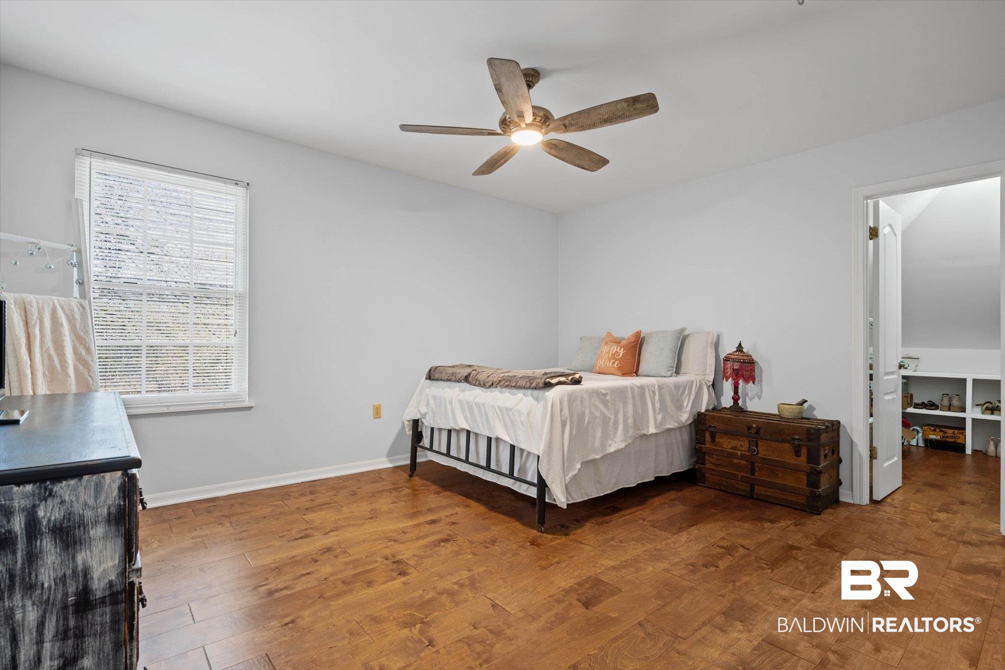 31369 Blakeley Way Daphne, AL 36527 - Photo 13 of 38 Bedroom featuring dark wood-style flooring and a ceiling fan