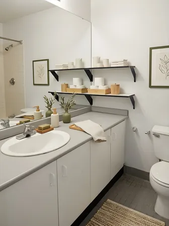 a bathroom with a sink and a toilet