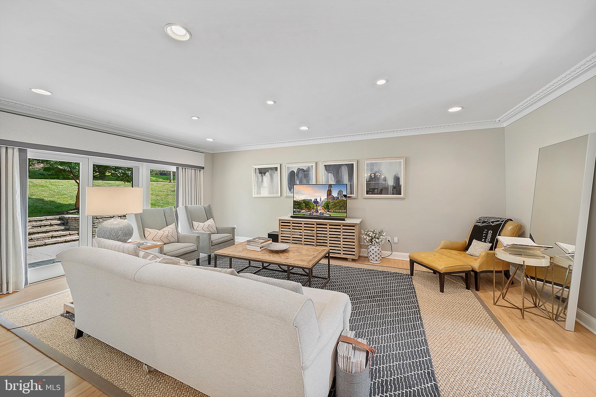 14 Wistar Road Villanova, PA 19085 - Photo 11 of 41 TV Room / View to Patio