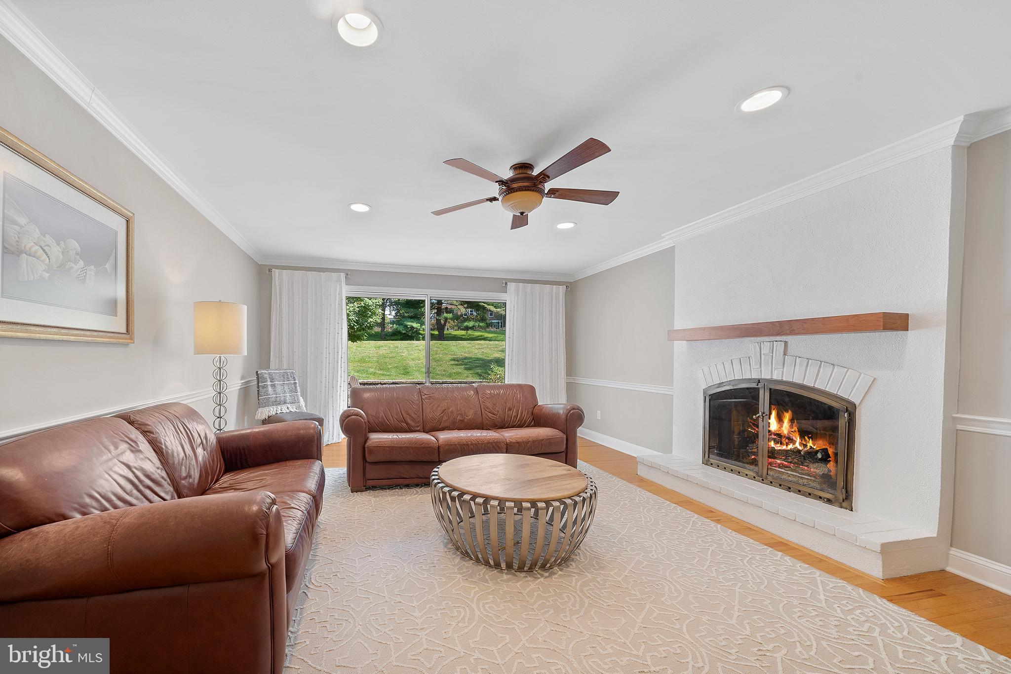 14 Wistar Road Villanova, PA 19085 - Photo 19 of 41 Fireplace/ View to Patio