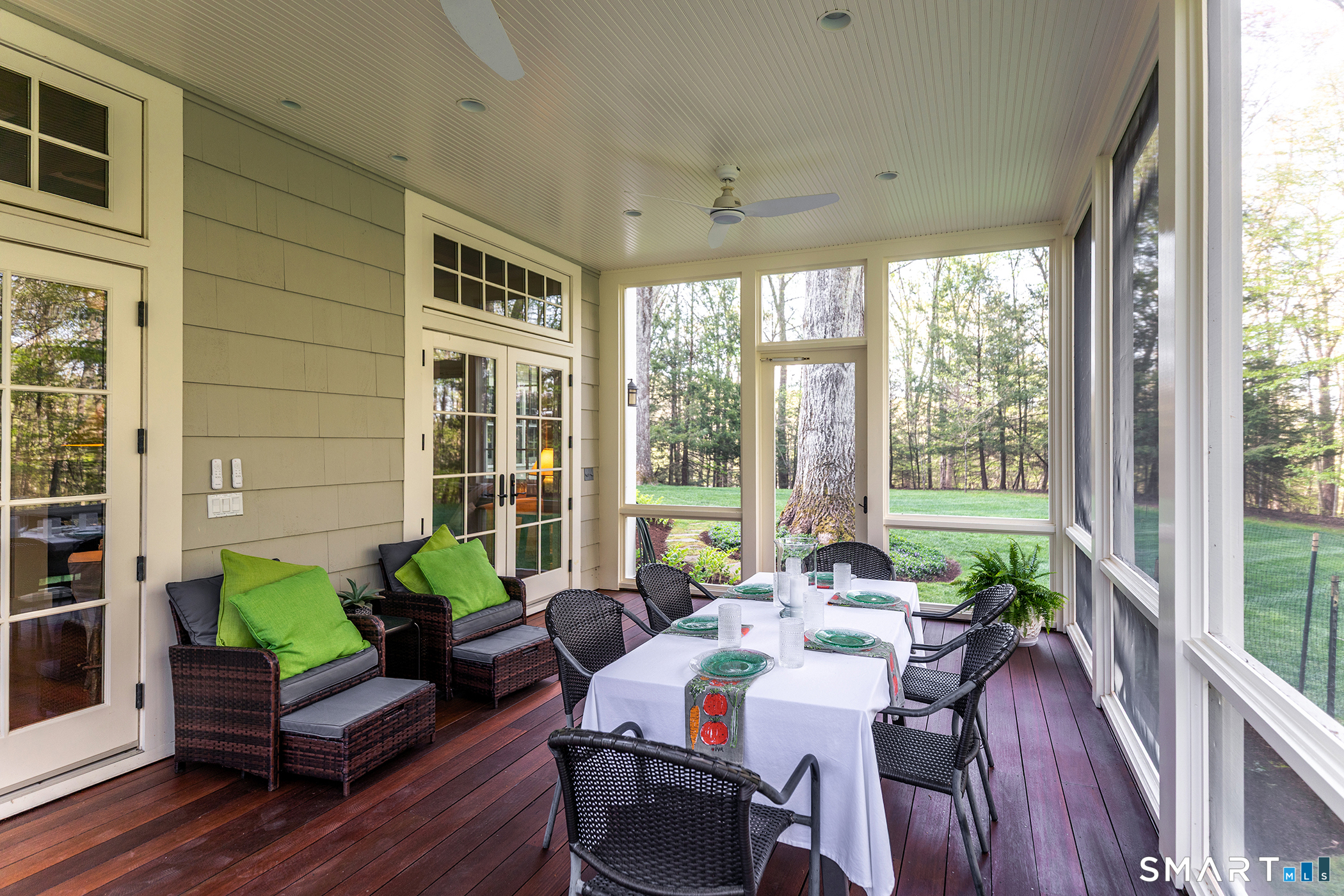18 Curtis Road Washington, CT 06793 - Photo 12 of 32 Screened porch , mahogany flooring