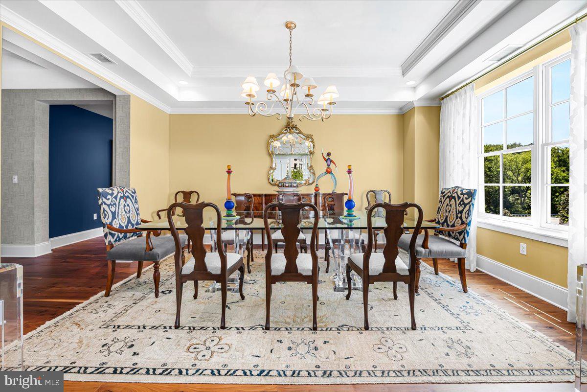 8111 River Road, Unit 131 Bethesda, MD 20817 - Photo 13 of 59 Formal Dining Room w/tray ceiling