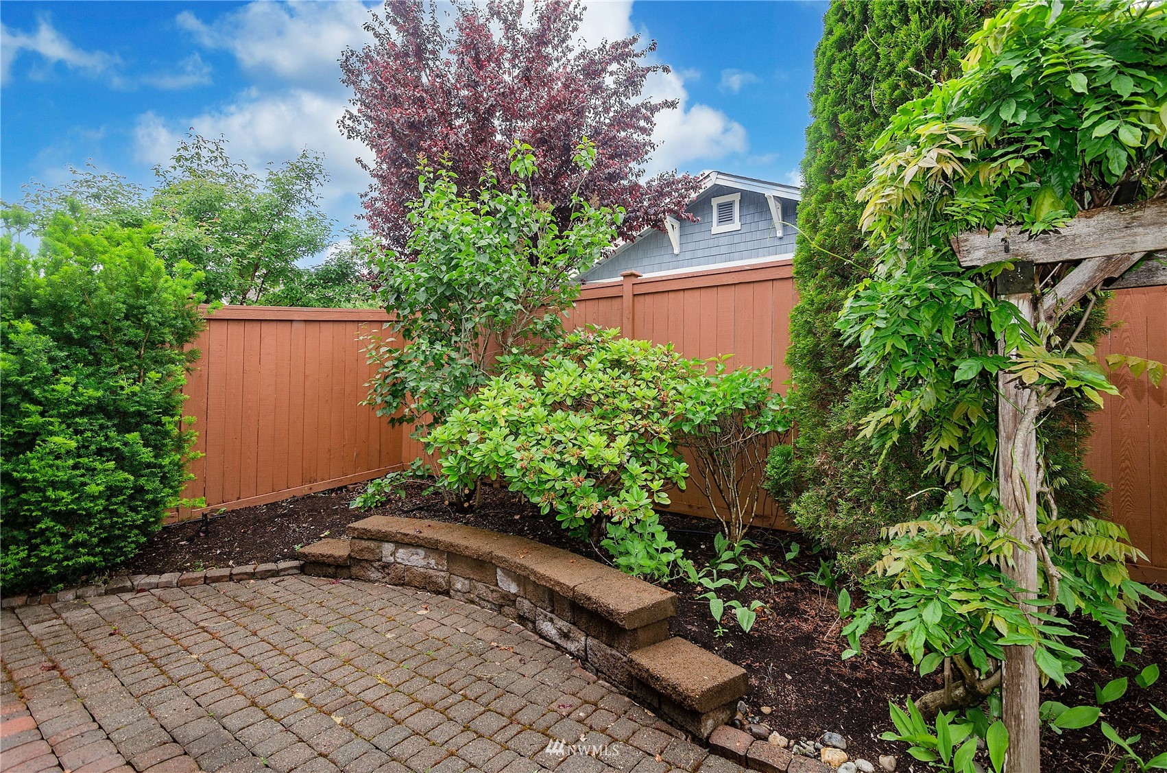 8228 Bainbridge Loop Northeast Lacey, WA 98516 - Photo 23 of 32 a backyard of a house with lots of green space