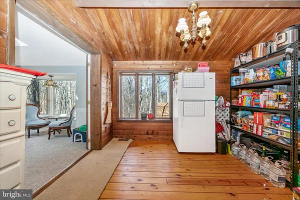 a storage room with washer and dryer