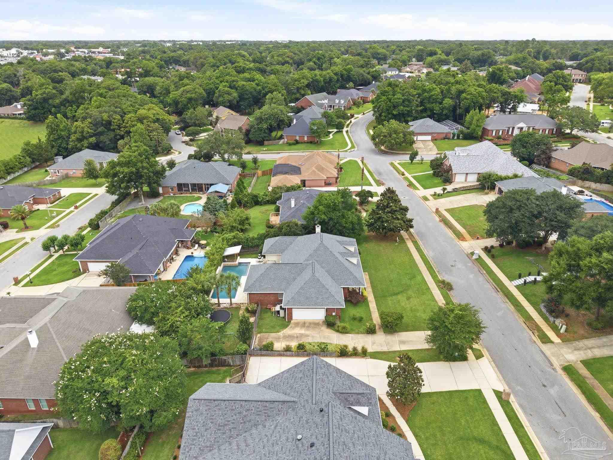 5931 Otter Point Road Pensacola, FL 32504 - Photo 60 of 67 an aerial view of residential houses with outdoor space
