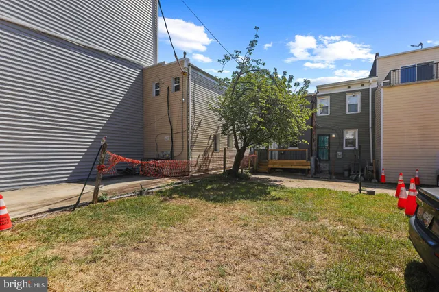 a backyard of a house