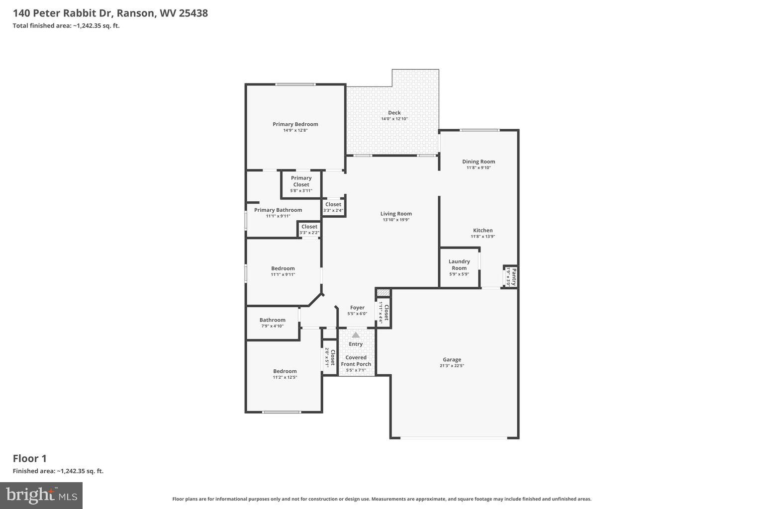 140 Peter Rabbit Drive Ranson, WV 25438 - Photo 38 of 38 Floor Plan