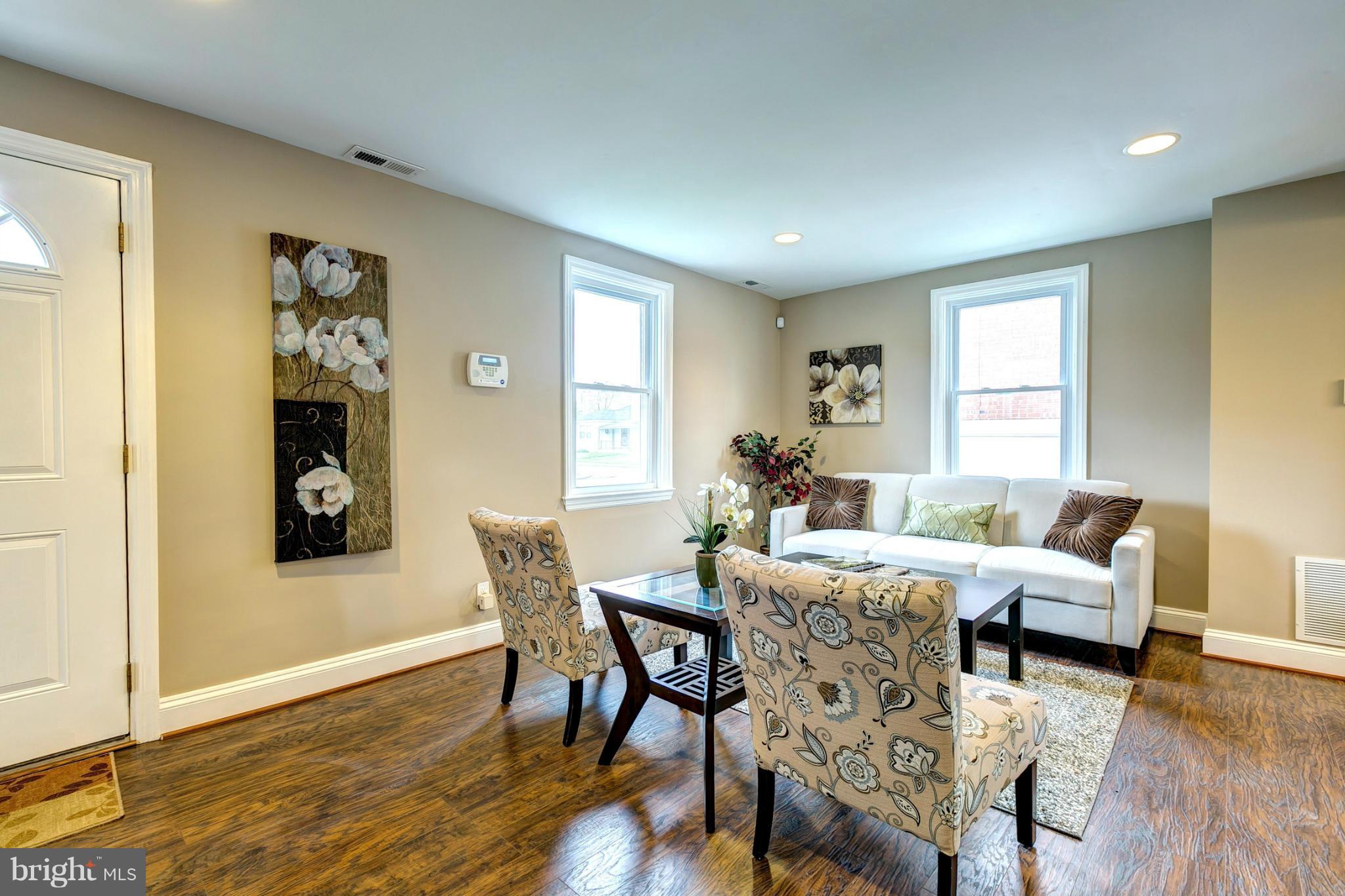 7017 Alden Road Pikesville, MD 21208 - Photo 3 of 30 Sun Filled Living Room