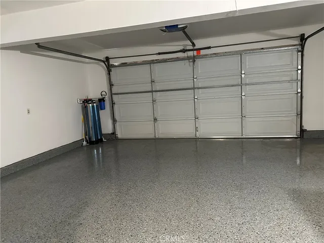 an outdoor space with furniture