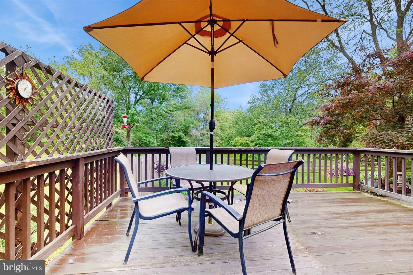 6 John Ringo Road Ringoes, NJ 08551 - Photo 21 of 27 a view of a wooden deck with furniture