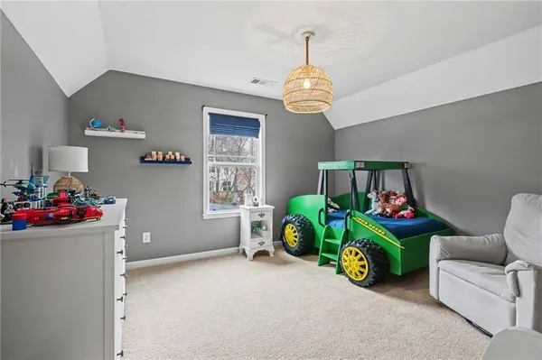 a view of a livingroom with toys