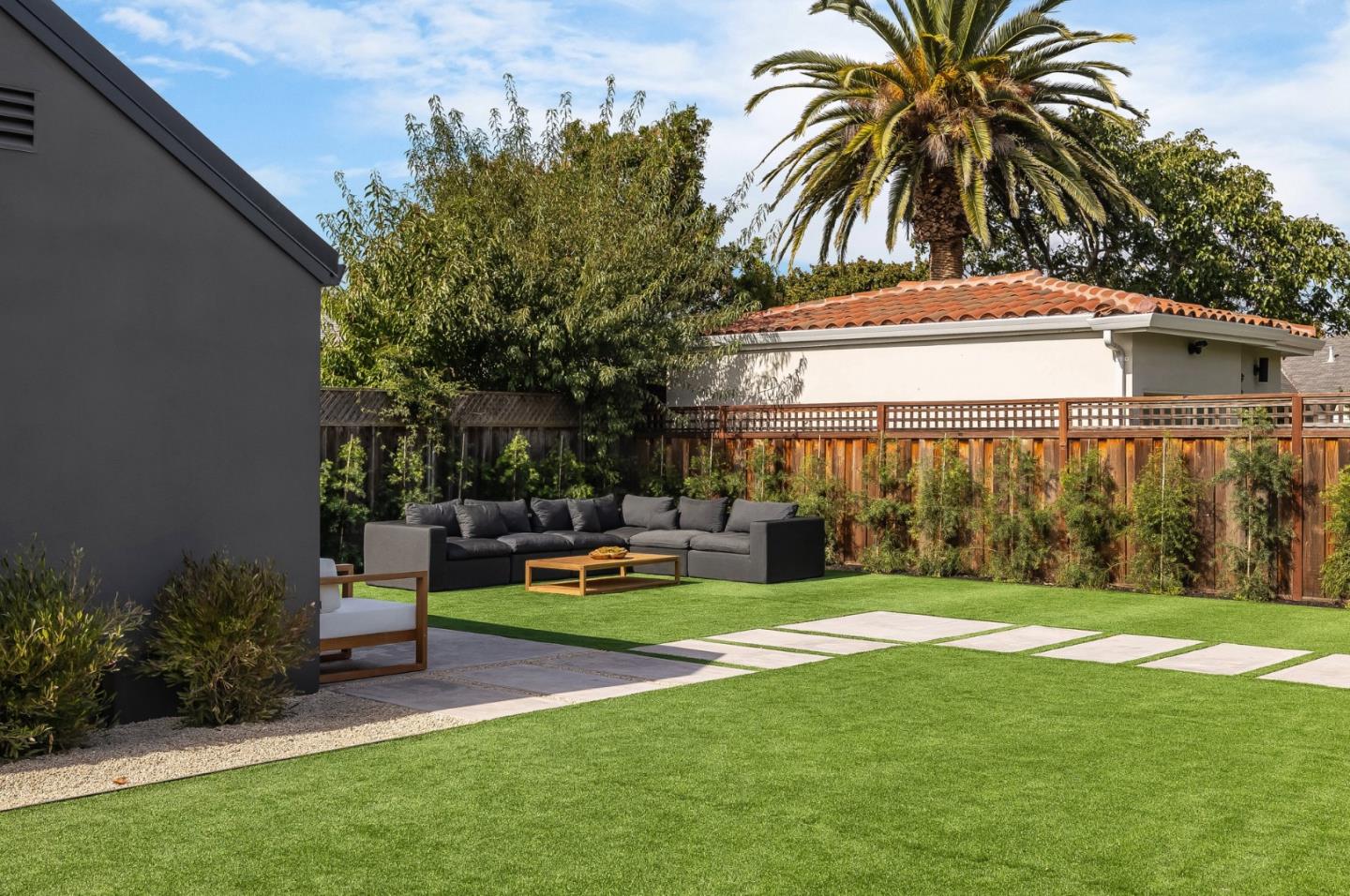 139 Victoria Road Burlingame, CA 94010 - Photo 66 of 72 a view of a house with swimming pool and sitting area