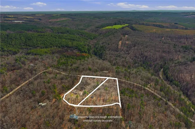 a view of a yard with a lake