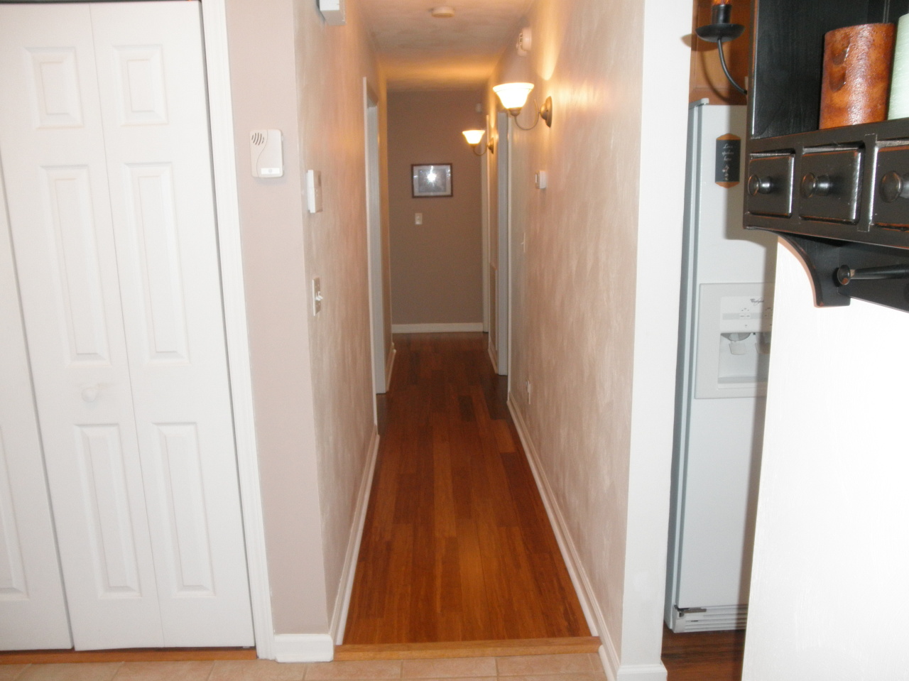 9316 Stewartsville Road Moneta, VA 24121 - Photo 16 of 34 a view of a hallway with wooden floor
