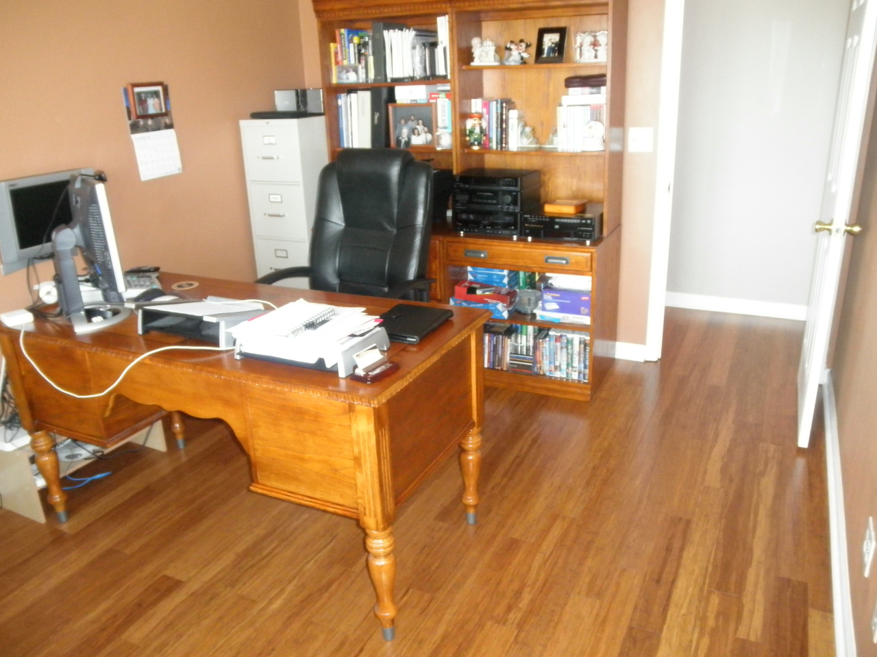 9316 Stewartsville Road Moneta, VA 24121 - Photo 25 of 34 a view of a workspace with furniture and wooden floor