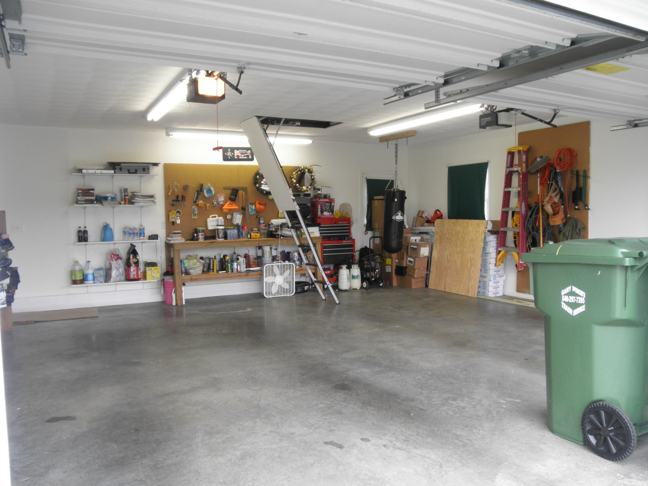 9316 Stewartsville Road Moneta, VA 24121 - Photo 27 of 34 a view of a garage with gym equipment