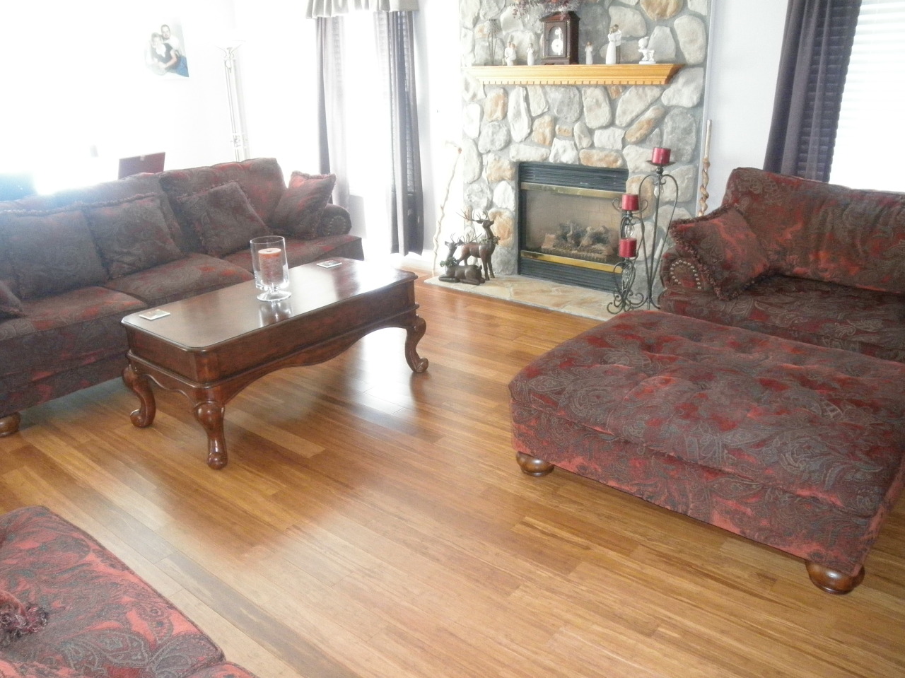 9316 Stewartsville Road Moneta, VA 24121 - Photo 7 of 34 a living room with furniture and a fireplace