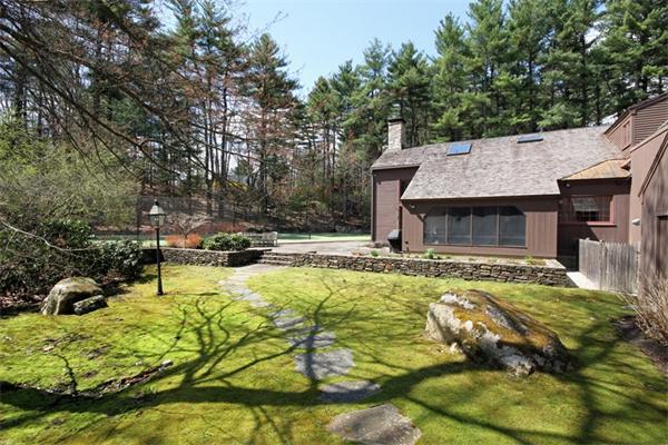 47 Walnut Road Weston, MA 02493 - Photo 24 of 25 a swimming pool with outdoor seating and yard