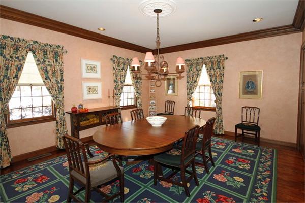 47 Walnut Road Weston, MA 02493 - Photo 5 of 25 a dining room with furniture a rug and wooden floor