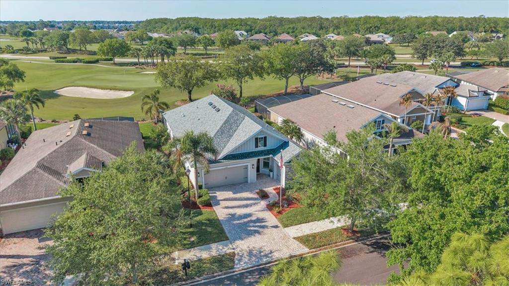 16424 Windsor Way Alva, FL 33920 - Photo 34 of 48 an aerial view of residential houses with outdoor space and river