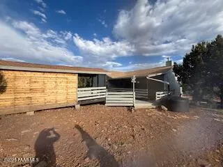 a view of a backyard of a house