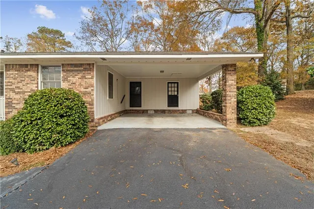 front view of a house with a porch
