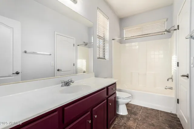 a view of a small space with a window