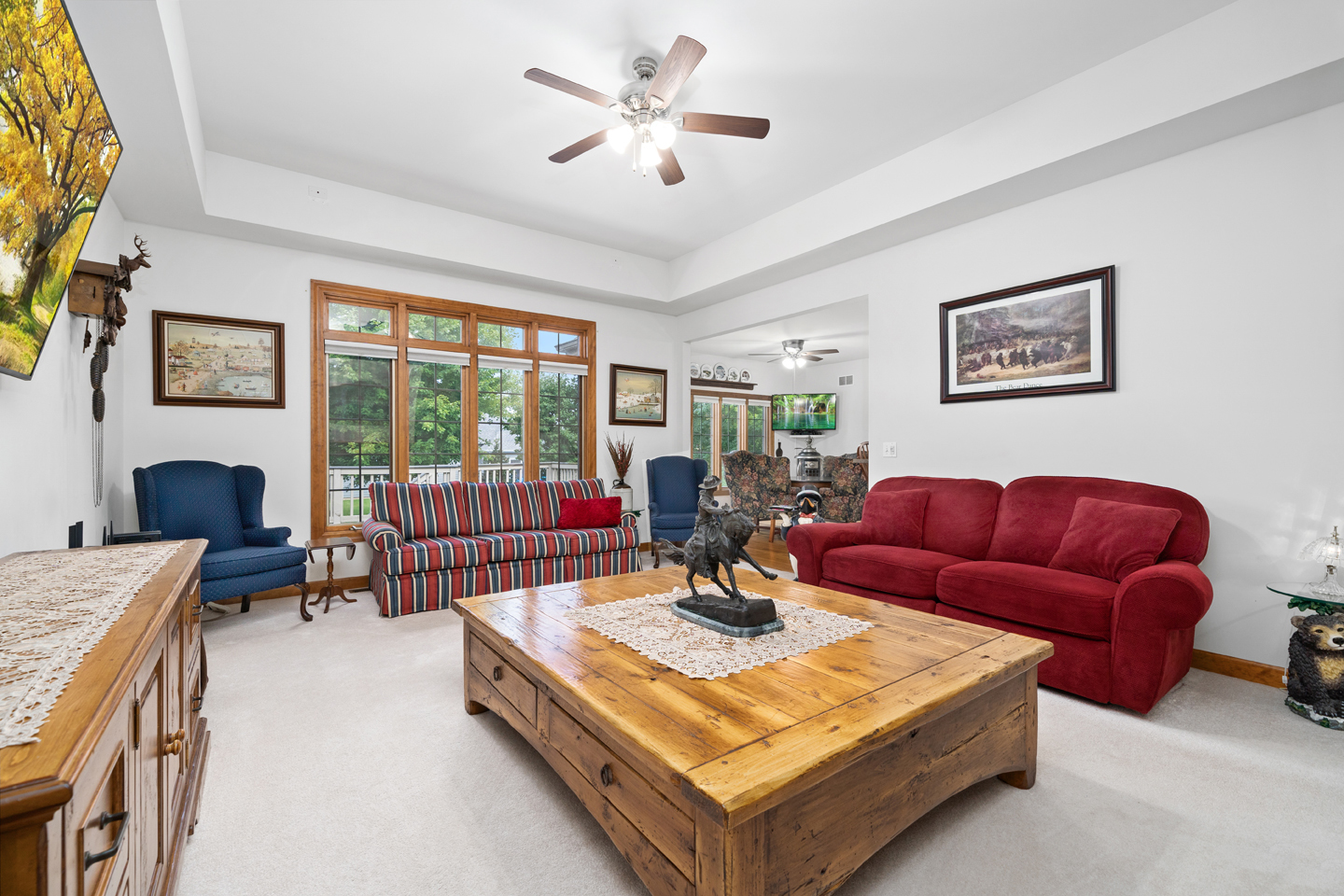 749 Merrill New Road Sugar Grove, IL 60554 - Photo 14 of 43 a living room with furniture a table and a large window