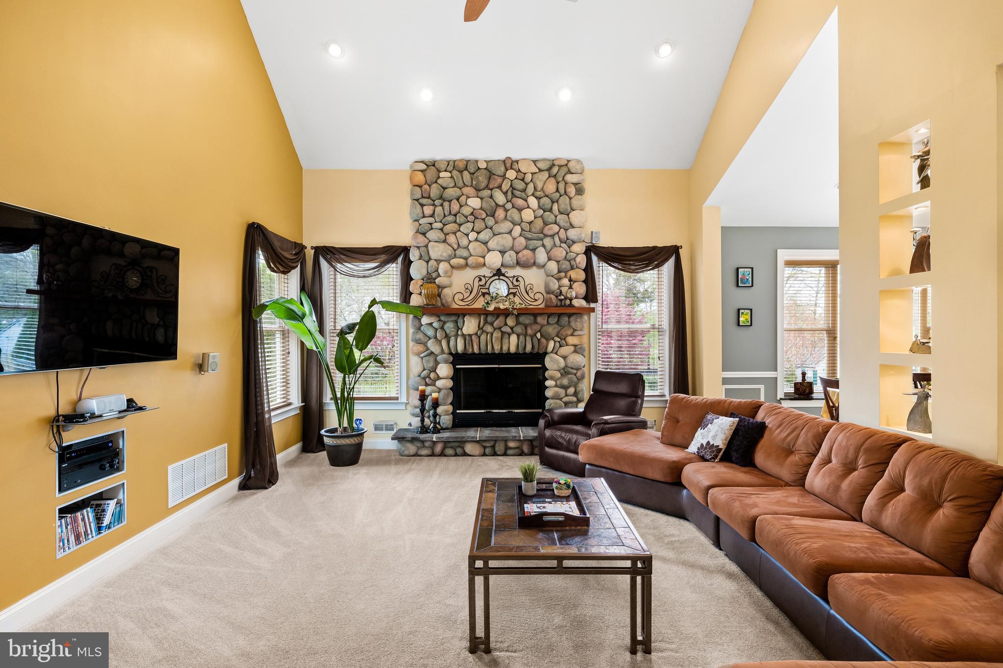 21 Starke Lane Delran, NJ 08075 - Photo 13 of 48 Stone Fireplace and Hearth