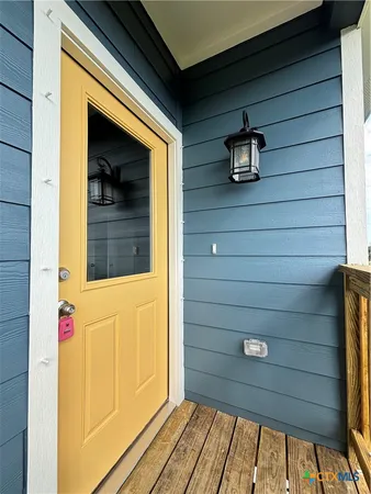 a view of front door