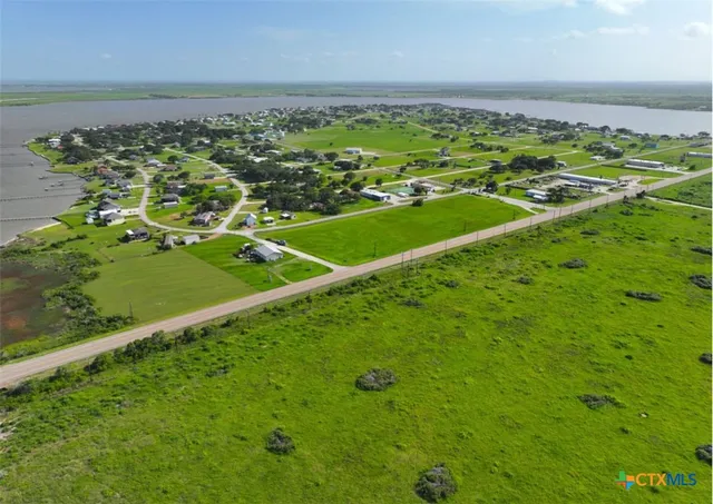 a view of a water with an ocean