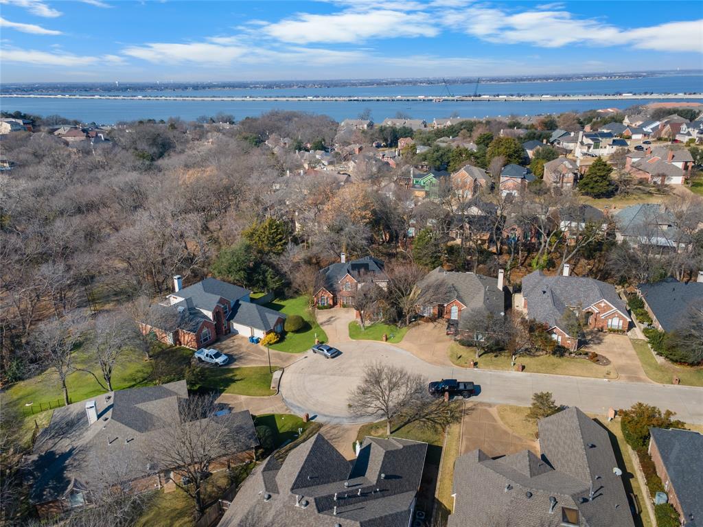 225 Freedom Court Rockwall, TX 75032 - Photo 26 of 28 an aerial view of a house with a yard swimming pool and ocean view