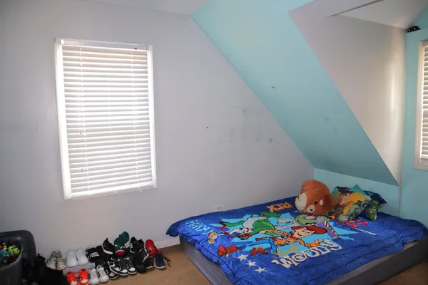 a close view of closet