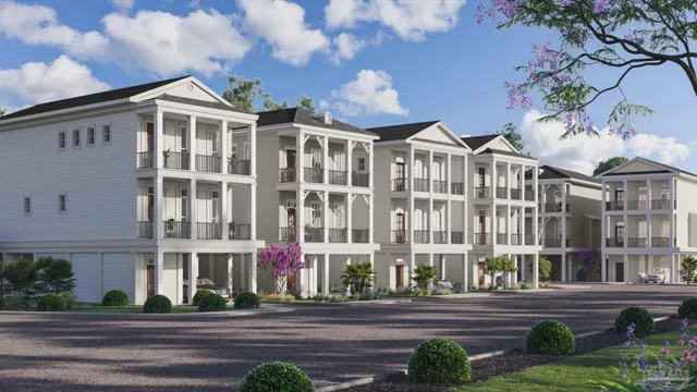 a front view of a building