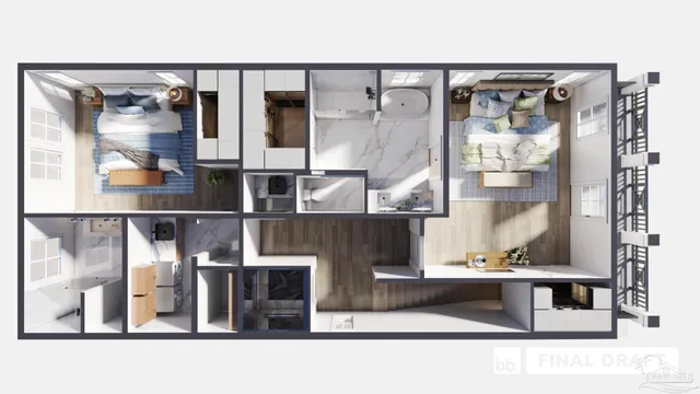 a black and white photo of a living room