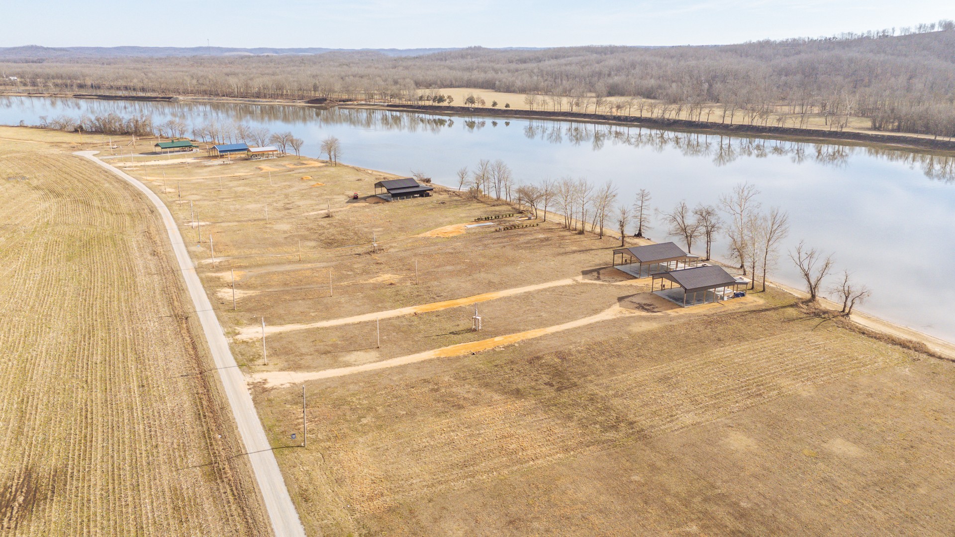 235 Hardin Bottom River Road Clifton, TN 38425 - Photo 36 of 42 a view of a lake with a mountain