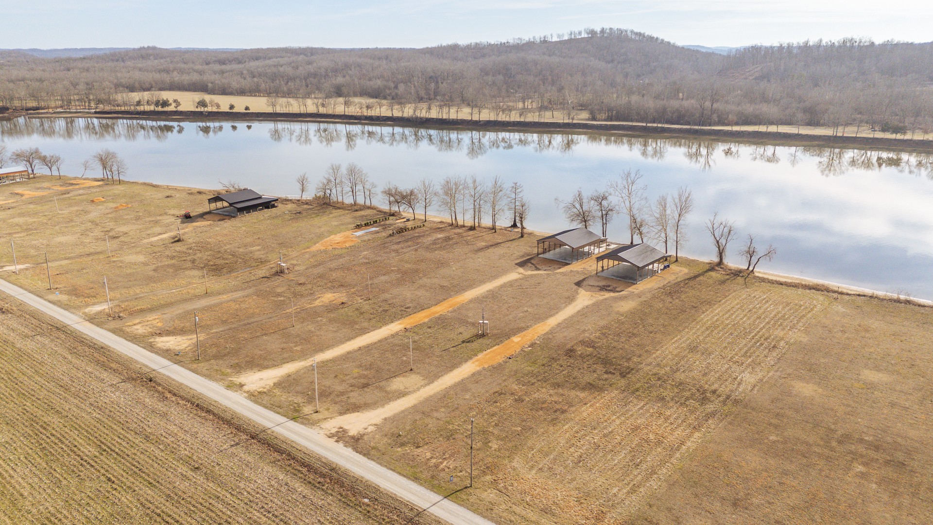 235 Hardin Bottom River Road Clifton, TN 38425 - Photo 37 of 42 a view of a lake with a mountain