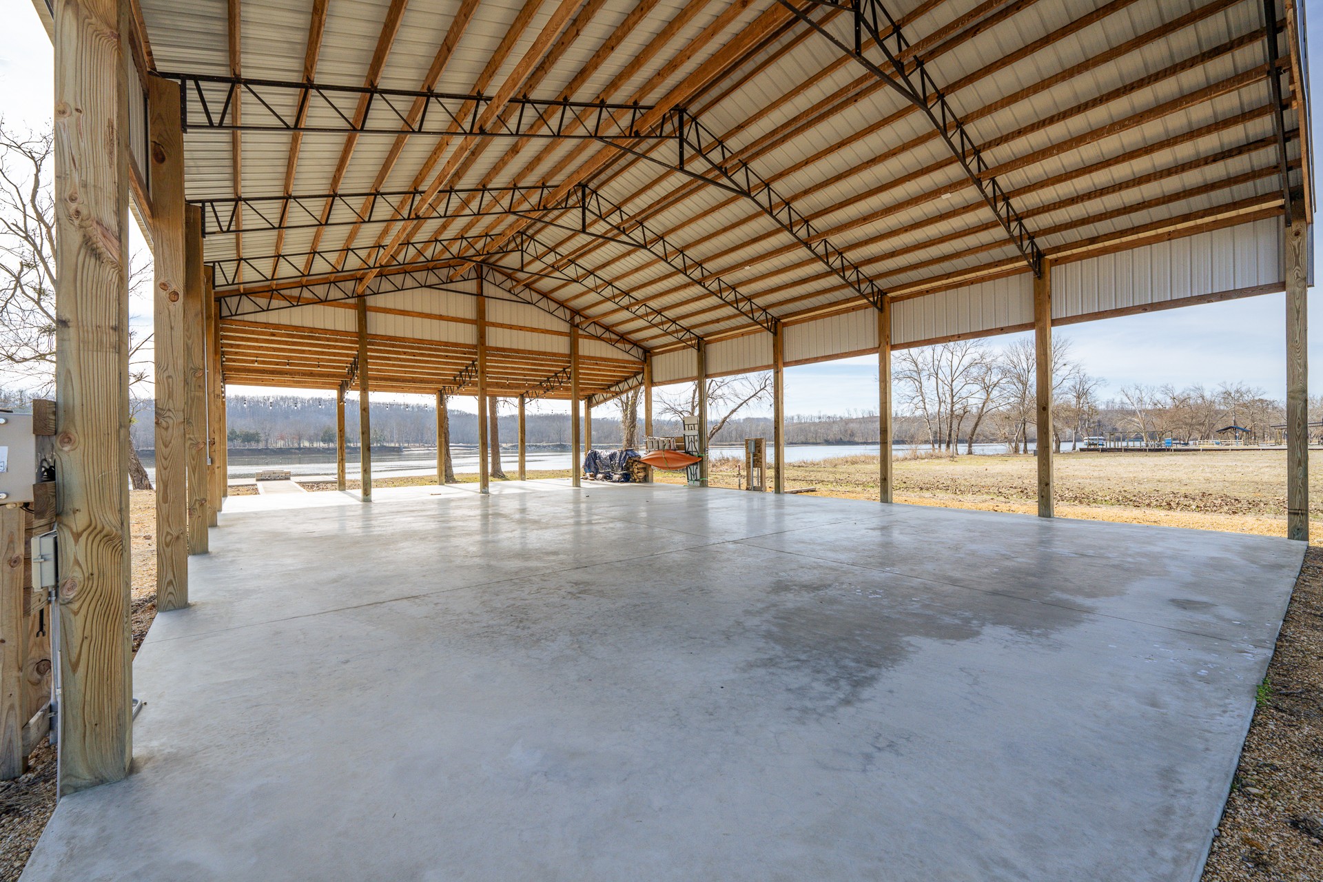 235 Hardin Bottom River Road Clifton, TN 38425 - Photo 10 of 42 a view of an empty room with a sliding door