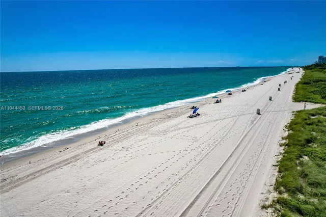 a view of an ocean beach