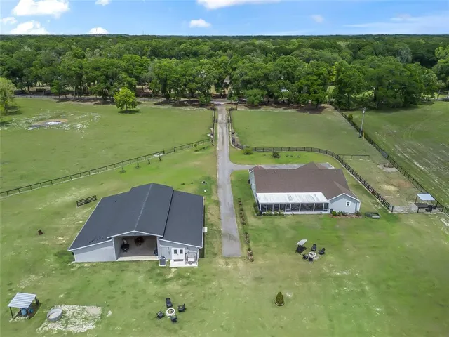 an aerial view of a football ground