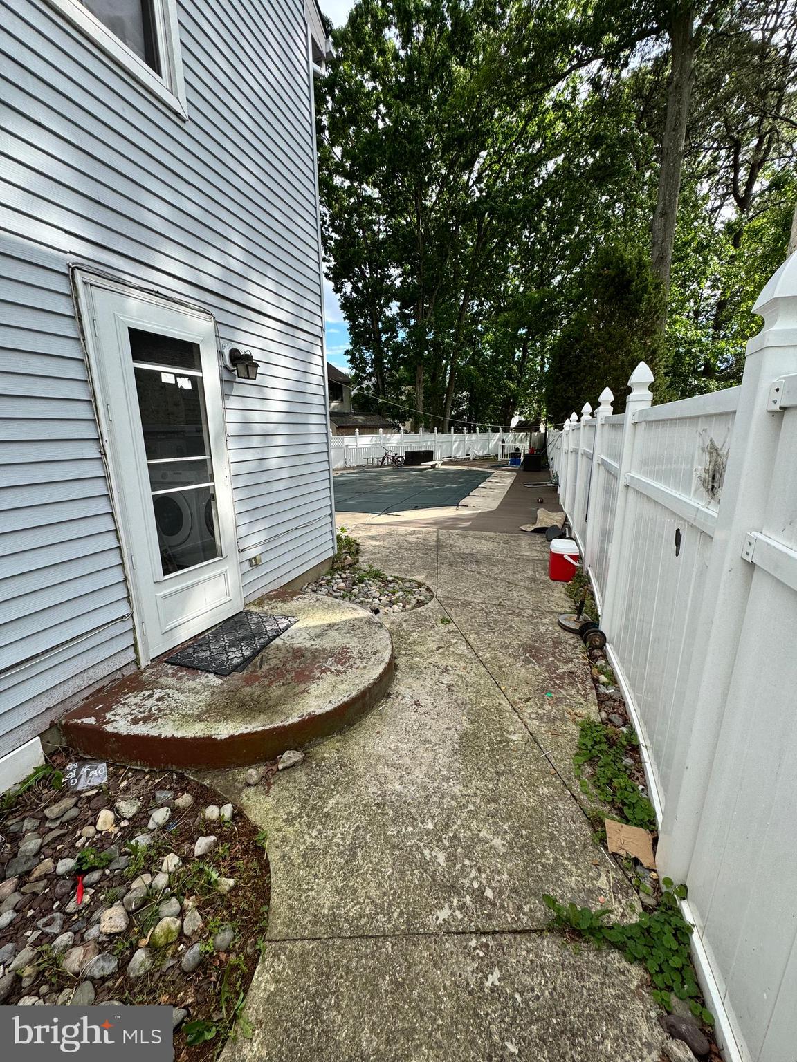 461 Old Erial Road Sicklerville, NJ 08081 - Photo 30 of 34 a view of a backyard with white fence