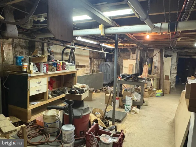 a view of storage and utility room