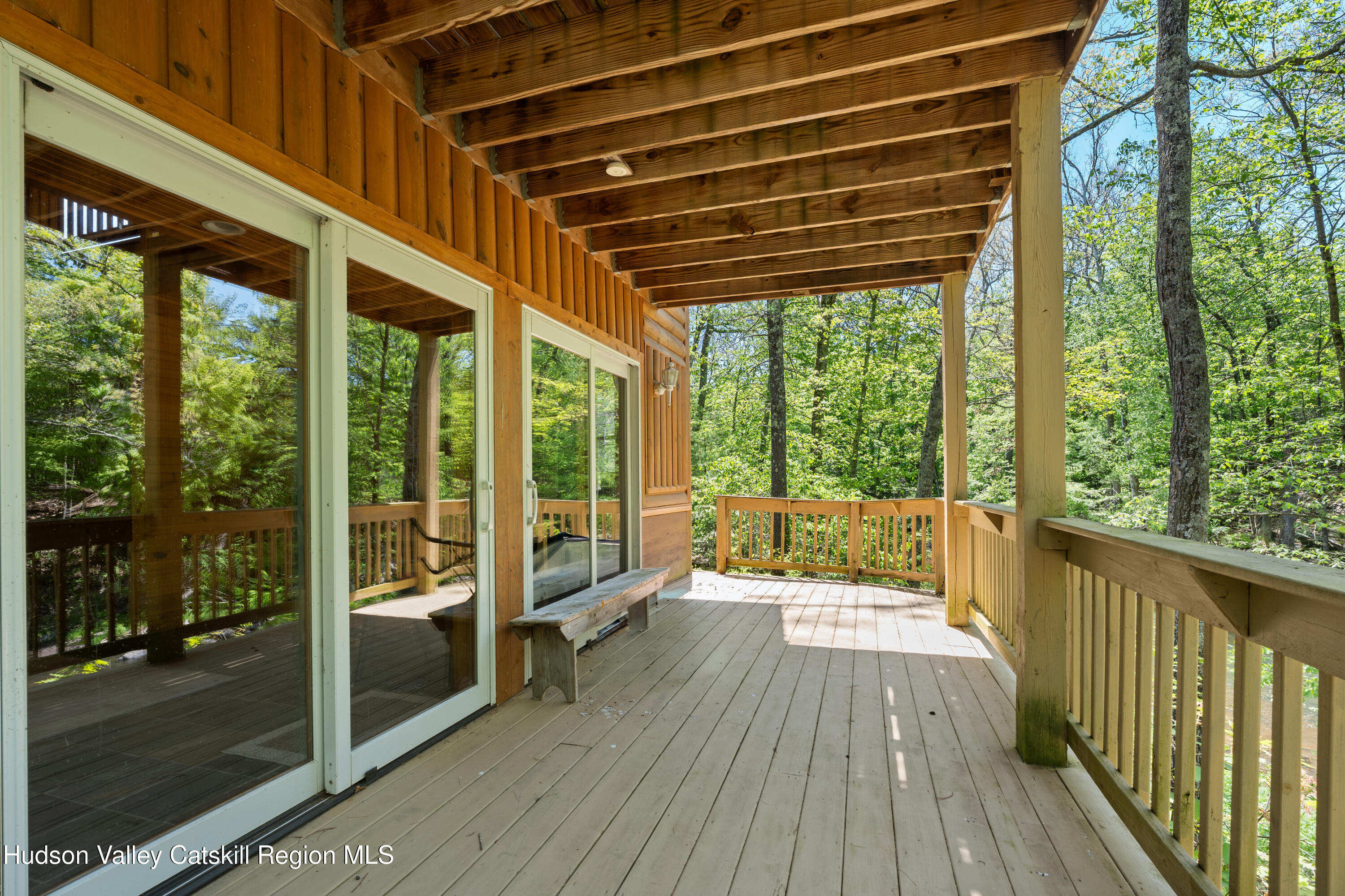 537 Mossy Hill Road Catskill, NY 12414 - Photo 70 of 105 a view of porch with wooden floor