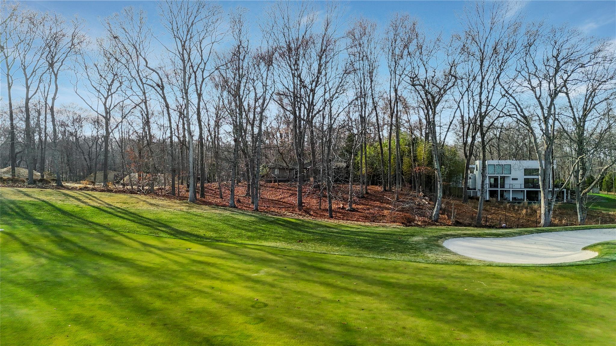 2885 Deerfield Road Sag Harbor, NY 11963 - Photo 13 of 19 Golf Course facing the back of the house. White house on the right is neighbor