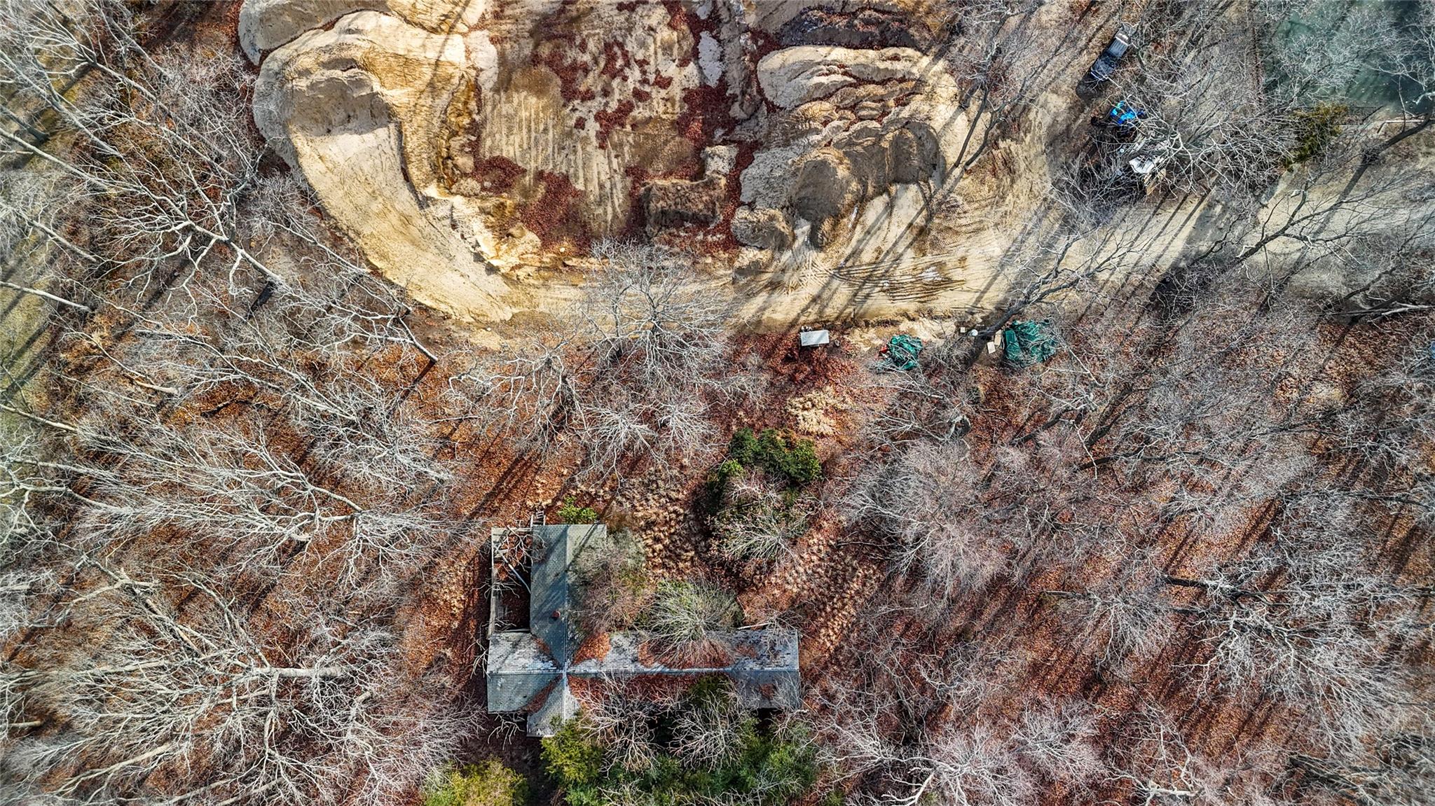 2885 Deerfield Road Sag Harbor, NY 11963 - Photo 18 of 19 New construction has survey stakes