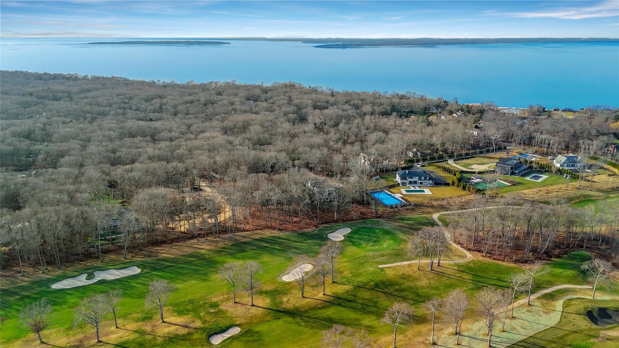 2885 Deerfield Road Sag Harbor, NY 11963 - Photo 19 of 19 Aerial view with a water view